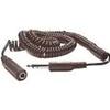 Cavo prolunga jack 2D Jack/M 6,3 mm stereo a Jack/F  6,3 mt 1,5 a spirale